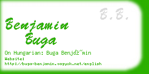 benjamin buga business card